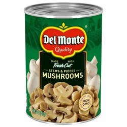 Del Monte Mushrooms Stems and Pieces, 8 oz Can