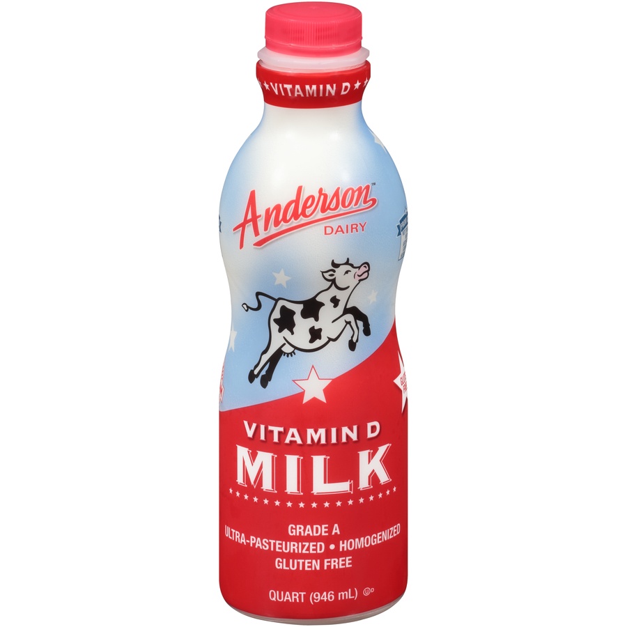 slide 1 of 6, Anderson Vitamin D Whole Milk, 1 qt