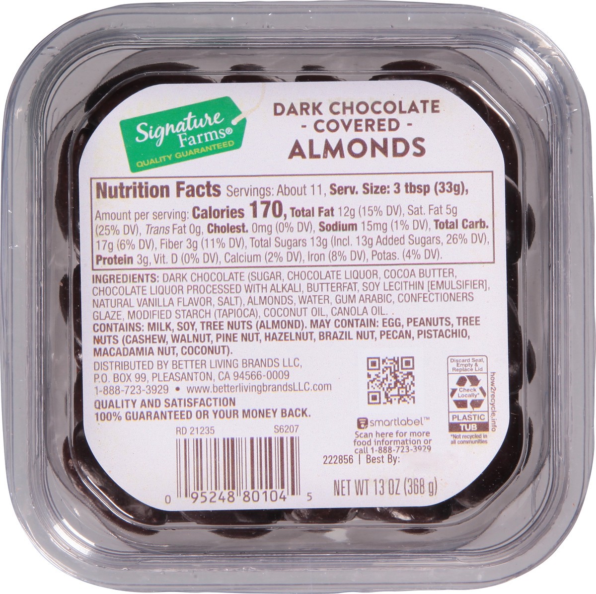 slide 9 of 10, Lehi Valley Trading Dark Chocolate Almonds, 