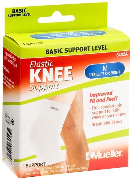 slide 1 of 1, Mueller Medium Elastic Knee Support, 1 ct