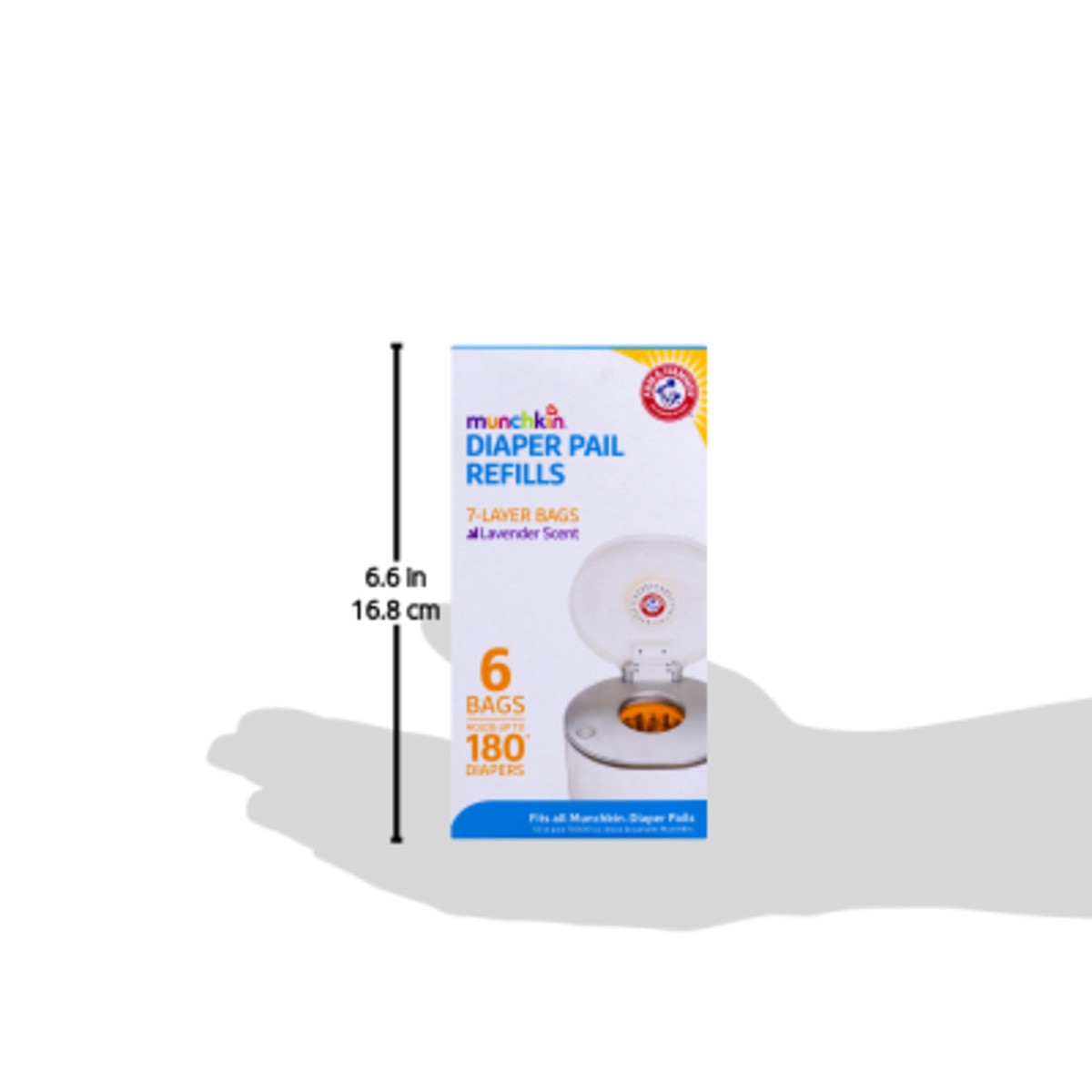 slide 9 of 9, Munchkin Diaper Pail Refill Bags, 1 ct