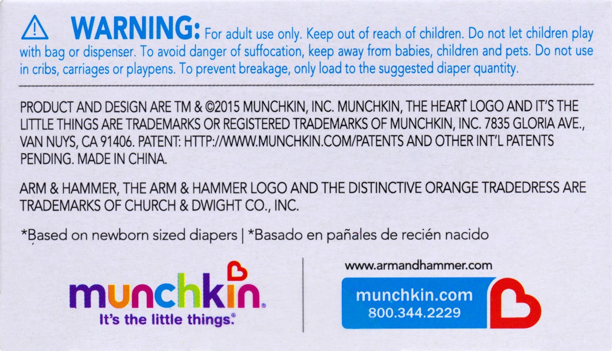slide 6 of 9, Munchkin Diaper Pail Refill Bags, 1 ct