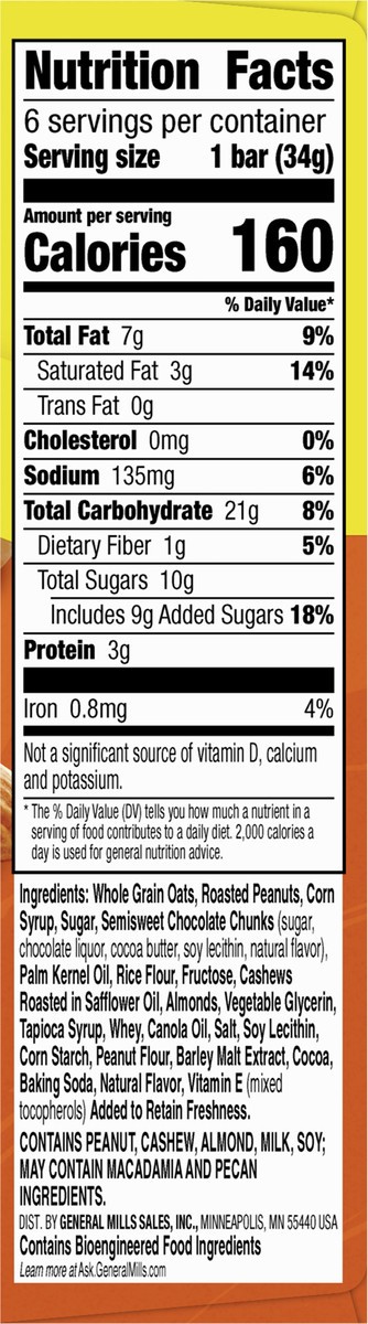 slide 3 of 12, Nature Valley Granola Bars, Sweet Salty Nut, Salted Caramel Chocolate, 6 ct, 6 ct