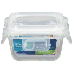 Simply Done 1 Cup Glass Food Storage with Lid 1 ea