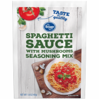 slide 1 of 1, Kroger Spaghetti Sauce Mix With Mushrooms, 1.5 oz