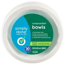 Simply Done Compostable Bowls - 20 oz