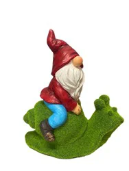 Hdo Mossey Snail Gnome Garden Decor