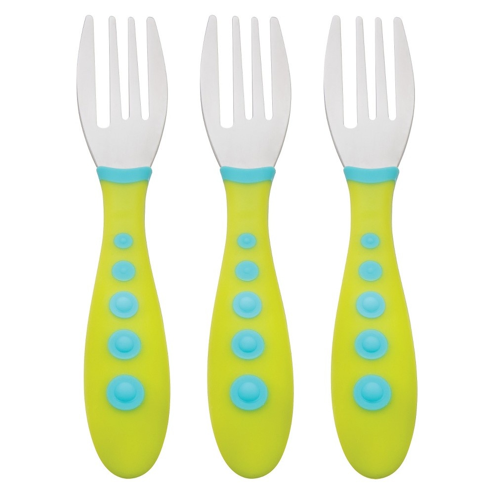 slide 3 of 4, Gerber Graduates Kiddy Cutlery Forks, 3 ct