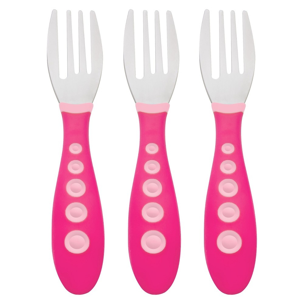 slide 4 of 4, Gerber Graduates Kiddy Cutlery Forks, 3 ct