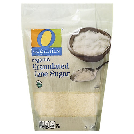 slide 1 of 1, O Organics Organic Sugar Granulated, 32 oz