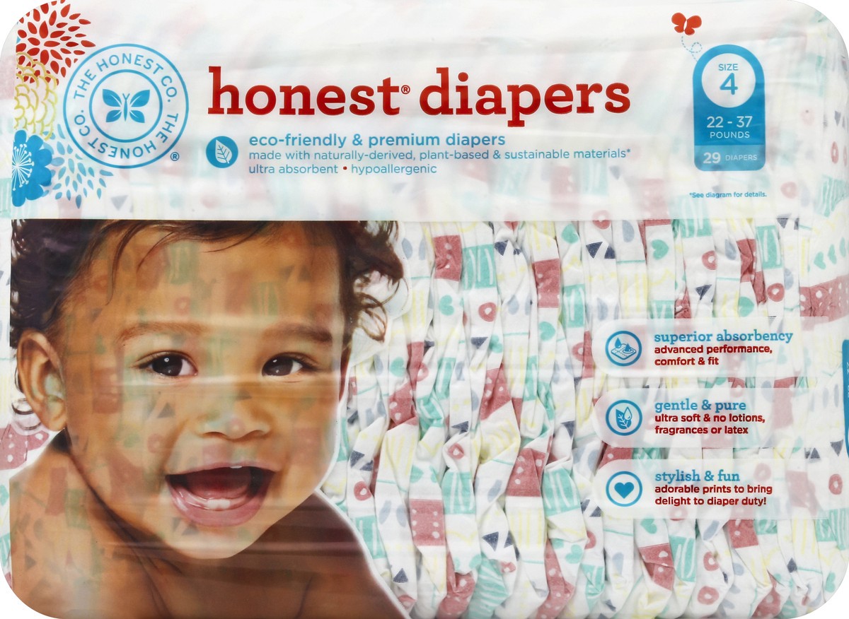 slide 4 of 4, The Honest Co. Diapers 29 ea, 29 ct