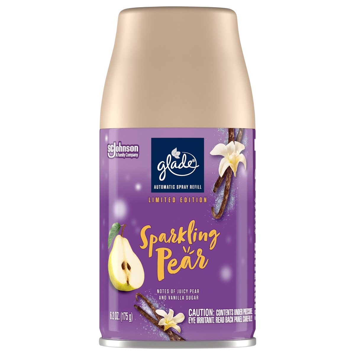 slide 3 of 10, Glade Automatic Spray Air Freshener Refills, Sparkling Pear, 6.2oz, 1 Count, 6.2 oz