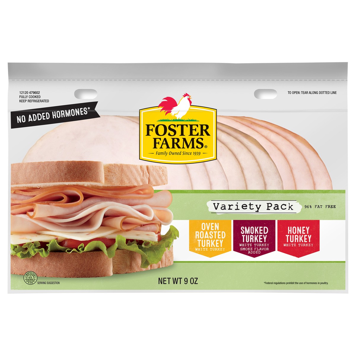 slide 1 of 2, Foster Farms Turkey Breast Var Pack, 1 ct