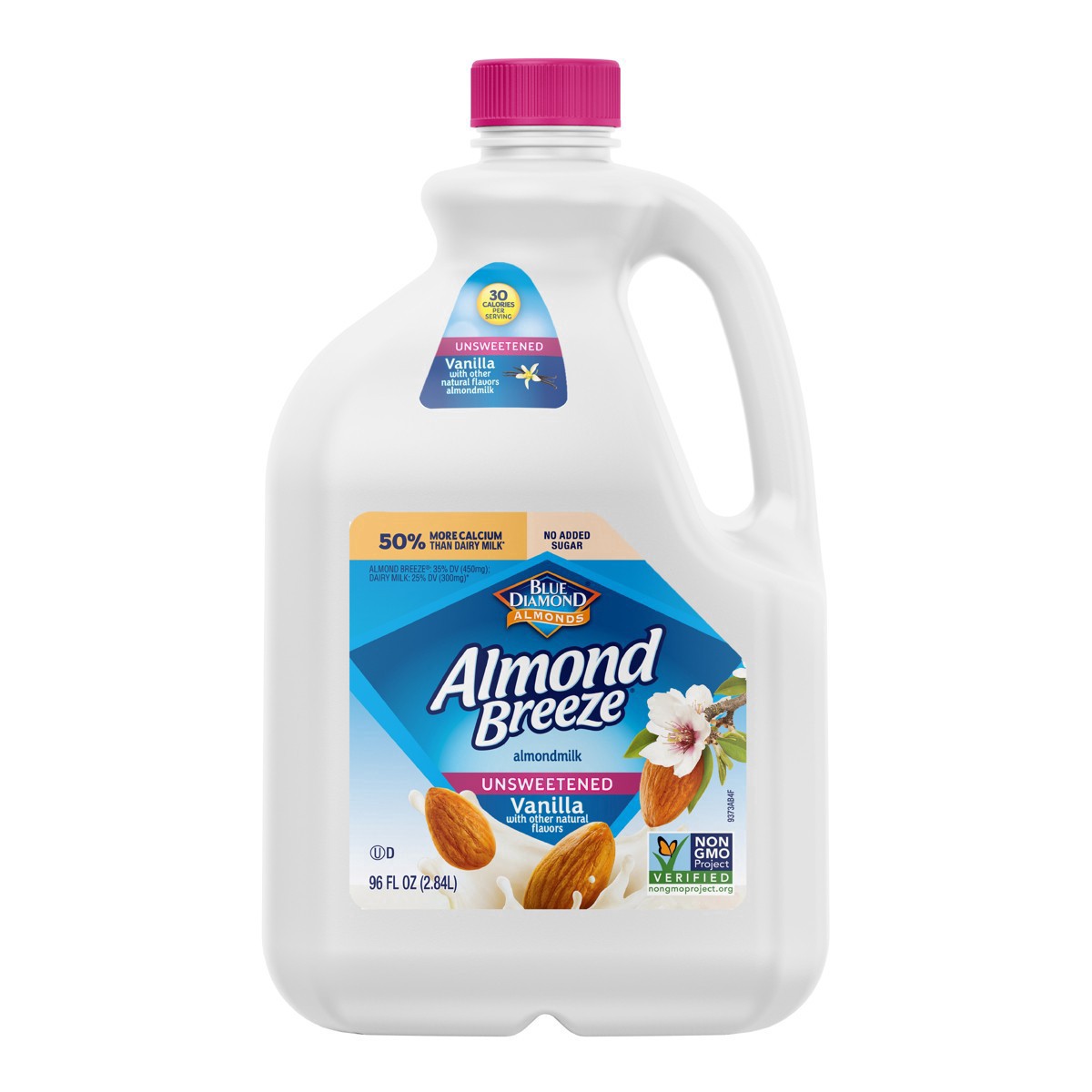 slide 1 of 3, Almond Breeze Unsweetened Vanilla Almond Milk, 96 oz