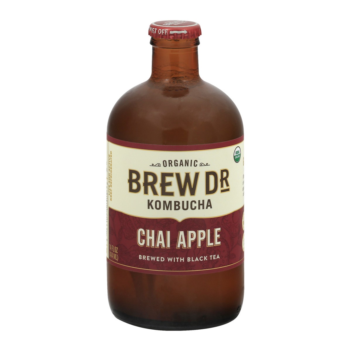 slide 8 of 11, Brew Dr. Kombucha Spiced Apple Kombucha - 14 fl oz, 14 fl oz