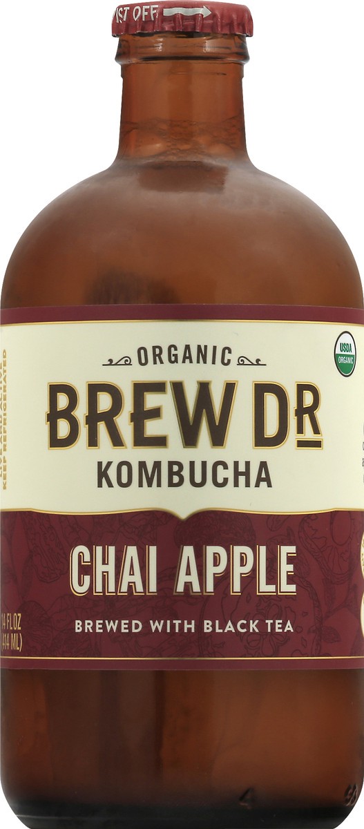 slide 5 of 11, Brew Dr. Kombucha Spiced Apple Kombucha - 14 fl oz, 14 fl oz