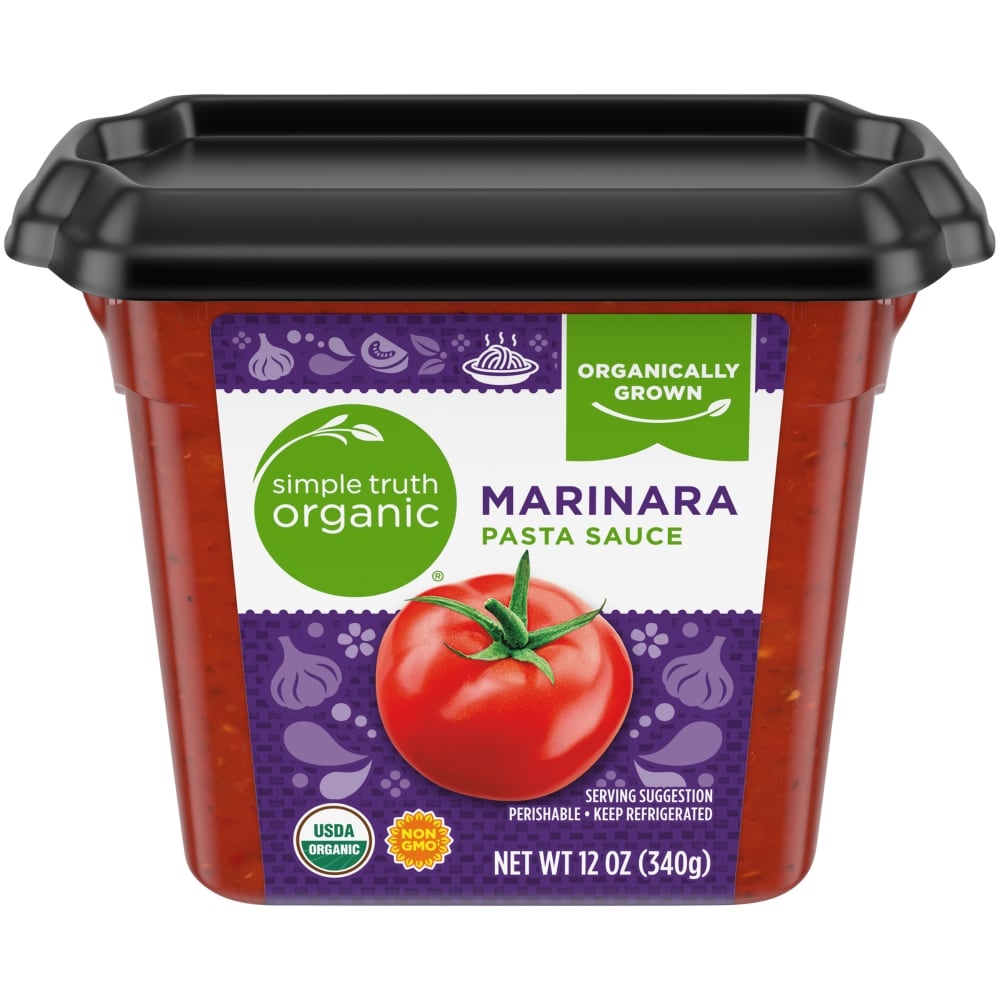 slide 1 of 1, Simple Truth Organic Marinara Pasta Sauce, 12 oz