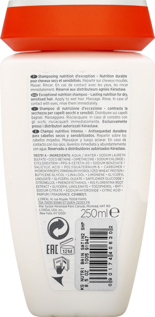 slide 9 of 12, Kérastase Nutritive Bain Satin 2 Shampoo 250 ml, 250 ml