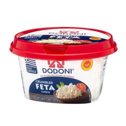 DODONI P.D.O. Feta Crumbled Cheese 5 oz
