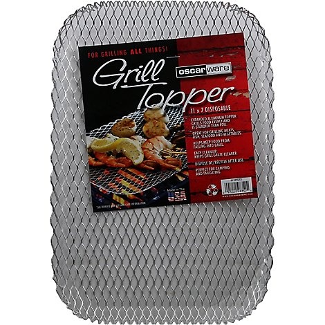 Disposable grill outlet topper