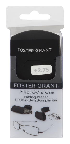 slide 1 of 1, Foster Grant Foster Grant Folding Micro-Reader +2.75, 1 pair