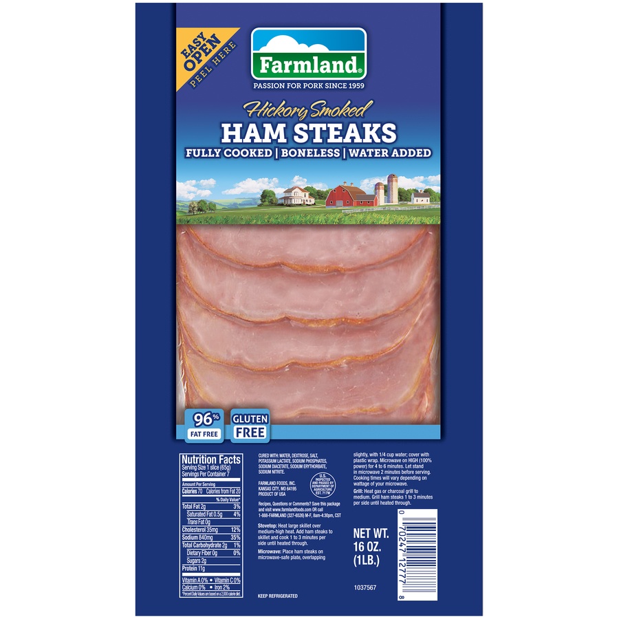 Farmland Hickory Smoked Ham Steaks 16 oz | Shipt