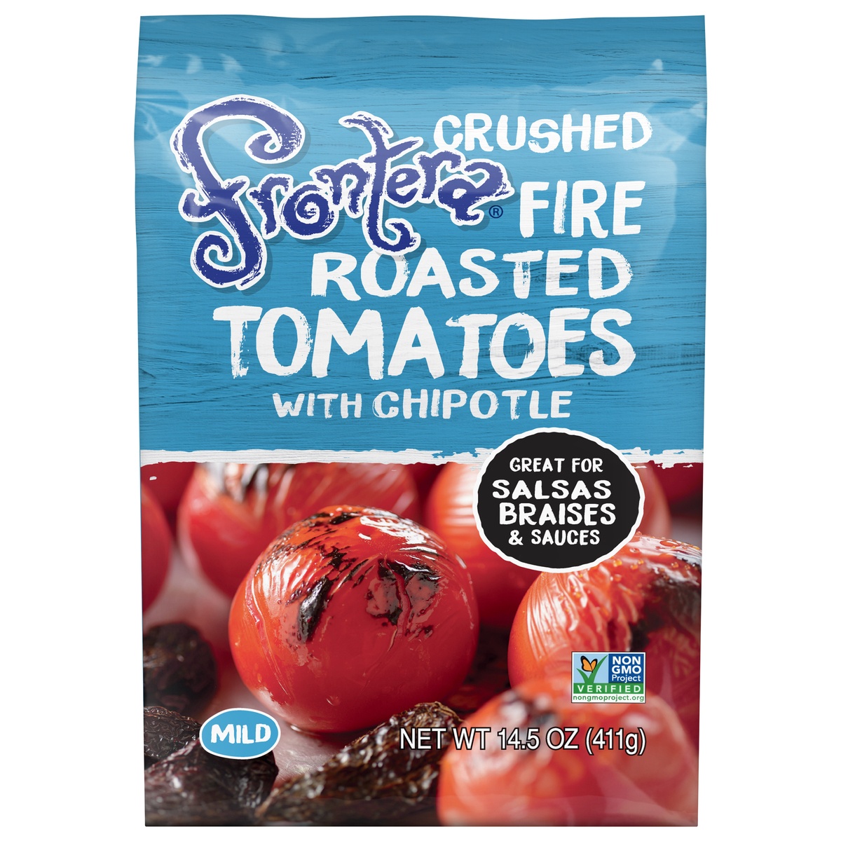 slide 1 of 1, Frontera Fire Roasted Crushed Tomatoes With Chipotle Mild, 14.5 oz