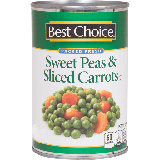 slide 1 of 1, Best Choice Peas & Sliced Carrots, 15 oz