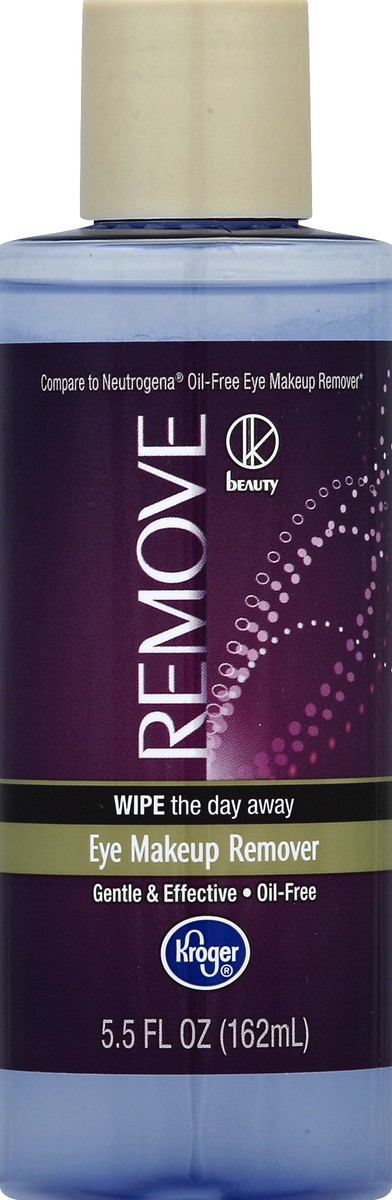slide 1 of 1, Kroger Gentle Eye Makeup Remover With Oil Free Formula, 5.5 fl oz