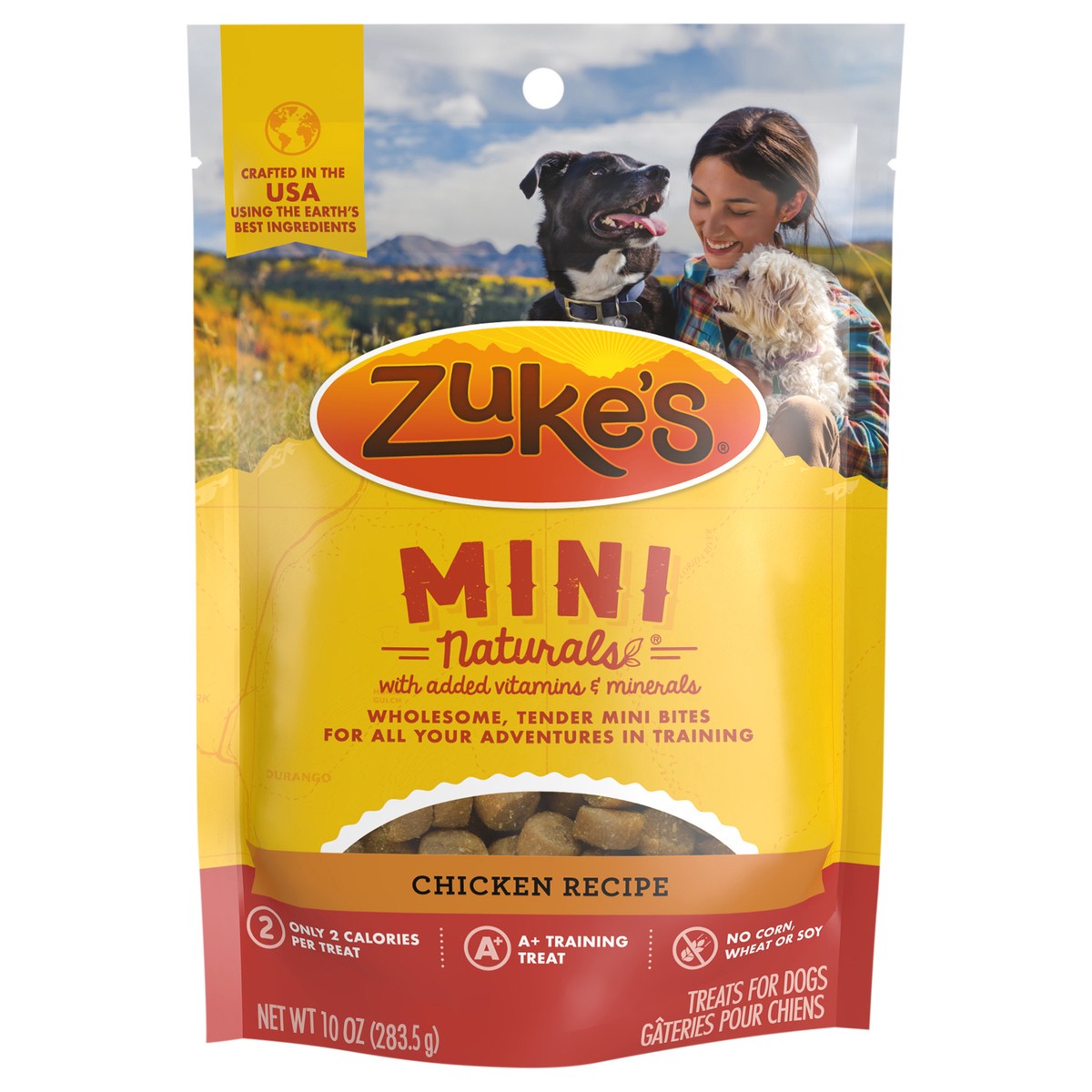 slide 1 of 9, Zuke's Zuke’s Mini Naturals Dog Training Treats for Dogs of All Sizes, Pet Treats made with Real Chicken - 10 oz. Pouch, 10 oz
