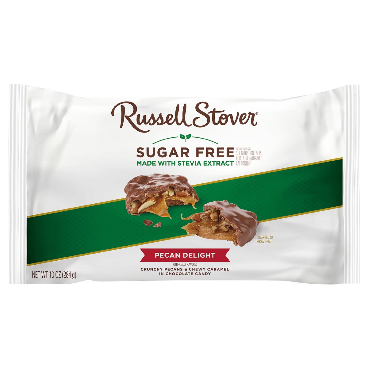 slide 1 of 3, RUSSELL STOVER Sugar Free Pecan Delight Chocolate Candy, 10 oz. bag (˜ 16 pieces), 10 oz