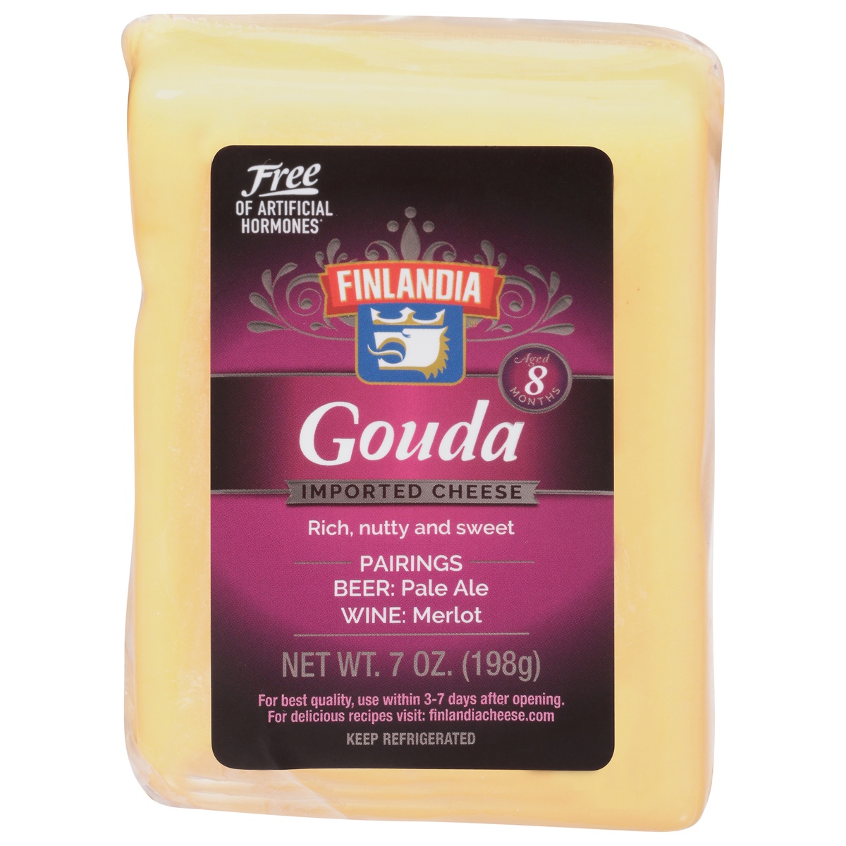 slide 1 of 1, Finlandia Aged Gouda Cheese, 7 oz