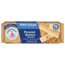 Voortman Bakery VOORTMAN Zero Sugar Peanut Butter Wafers, No Artificial Colors or Flavors - 9oz