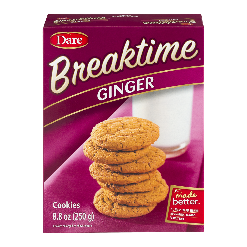 slide 1 of 1, Dare Breaktime Ginger Cookies, 8.8 oz
