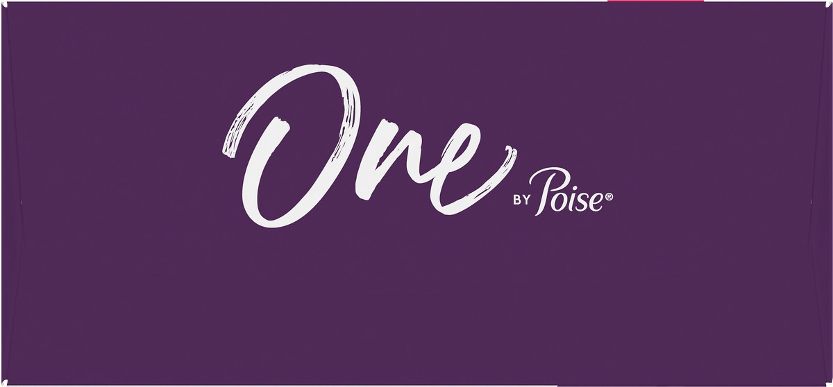 slide 9 of 9, One by Poise Long Length Extra Coverage 2-in-1 Liners 50 Liners, 50 ct
