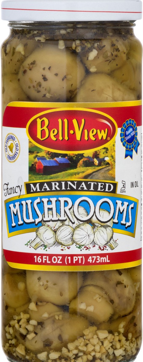 slide 4 of 12, Bell-View Marinated in Oil Mushrooms 16 fl oz, 16 oz