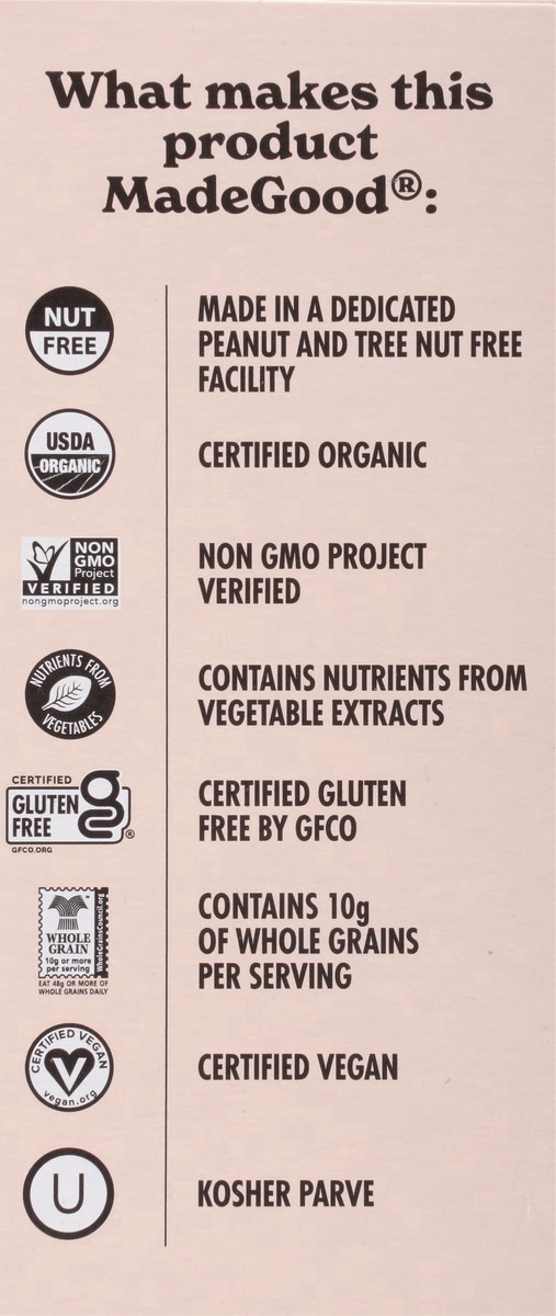 slide 7 of 9, MadeGood Organic Chocolate Chip Granola Bites 5 - 0.85 oz Packs, 5 ct