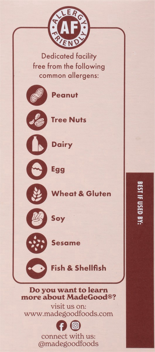 slide 6 of 9, MadeGood Organic Chocolate Chip Granola Bites 5 - 0.85 oz Packs, 5 ct