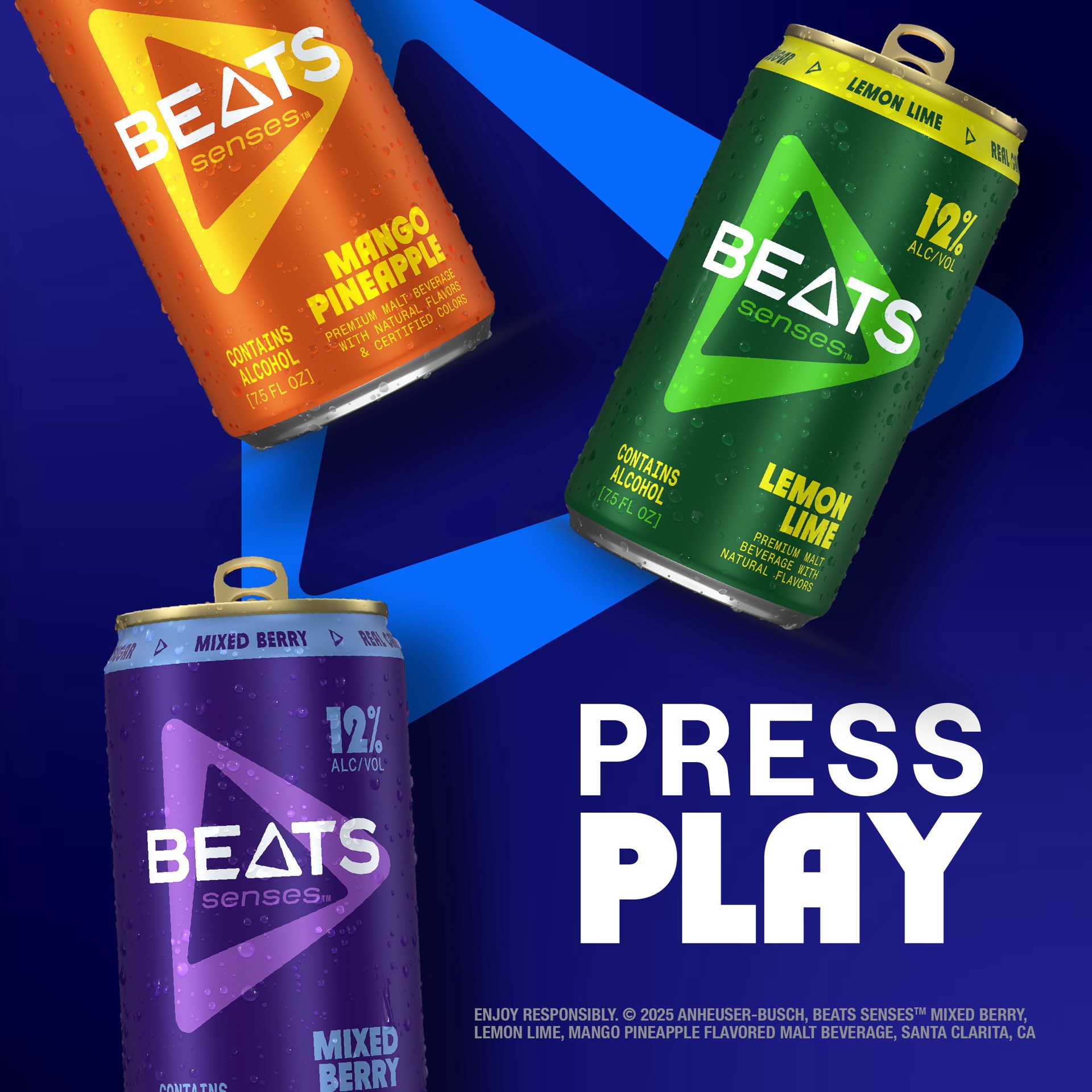 slide 3 of 6, Beats Senses Mango Pineapple Premium Malt Beverage, 7.5 fl oz Single Can, 7.50 fl oz