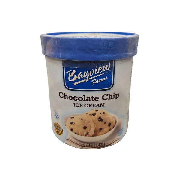 slide 1 of 1, Bay View Bayview Farms, Ice Cream, Chocolate Chip, 1.5 qt