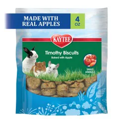 Kaytee Timothy Biscuits Baked Treat, Apple, 4 oz