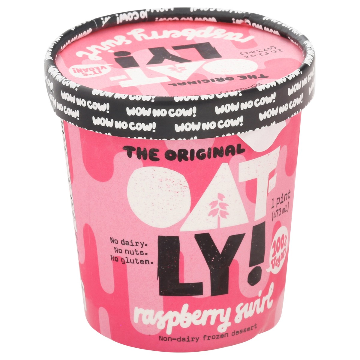 slide 7 of 15, Oatly Non-Dairy The Original Raspberry Swirl Frozen Dessert 1 pt, 16 oz
