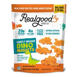 Real Good Foods Co. Lightly Breaded Dino Nuggets - Big Bag