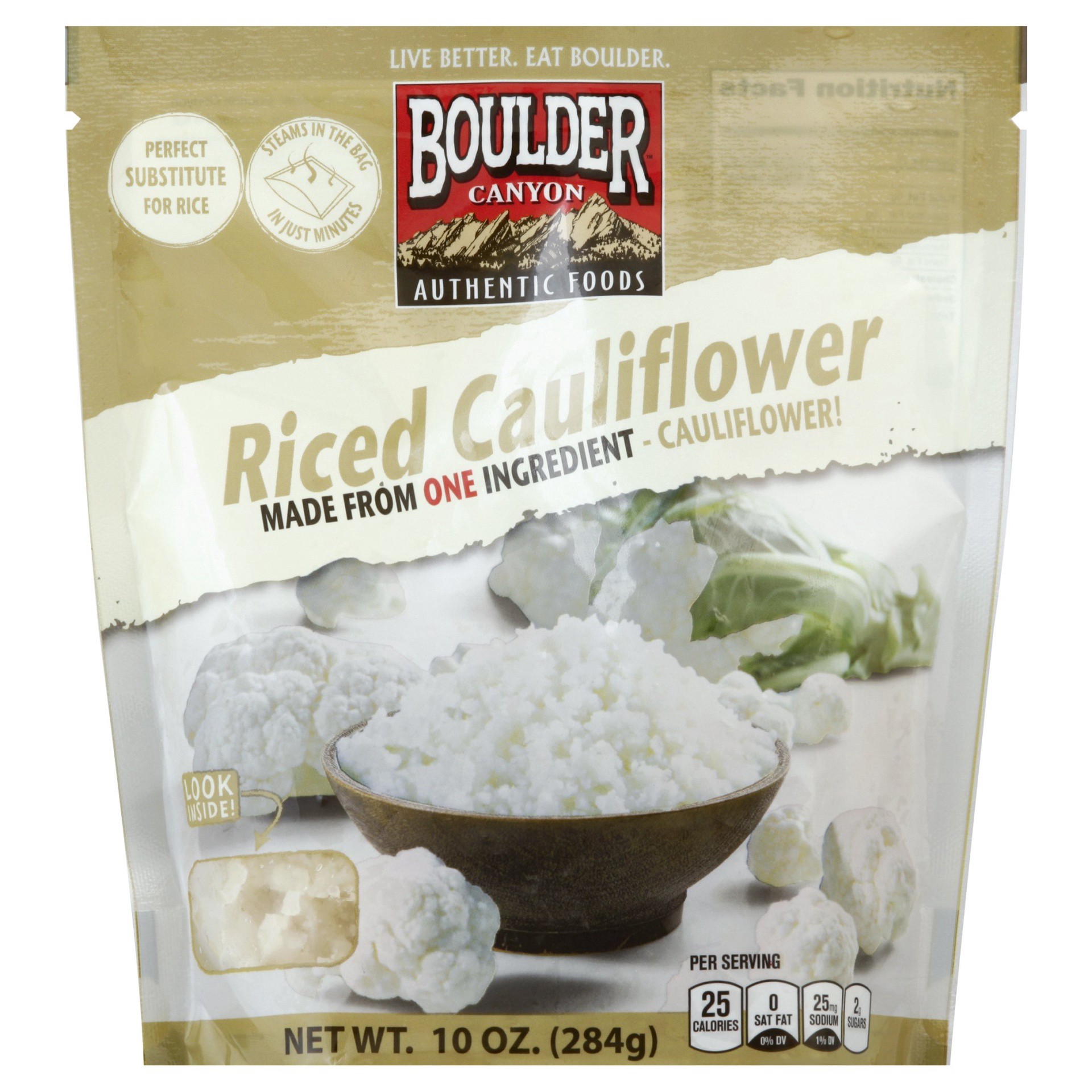 slide 1 of 6, Boulder Canyon Riced Cauliflower 10 oz, 10 oz