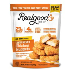 Real Good Foods Co. Lightly Breaded Chicken Nuggets - Big Bag