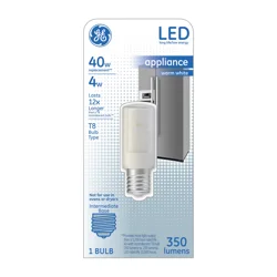 Ge Led 40w T8 E17 Clear Nondim 1pk