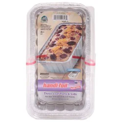 Handi-foil Loaf Pans & Lids 3 ea