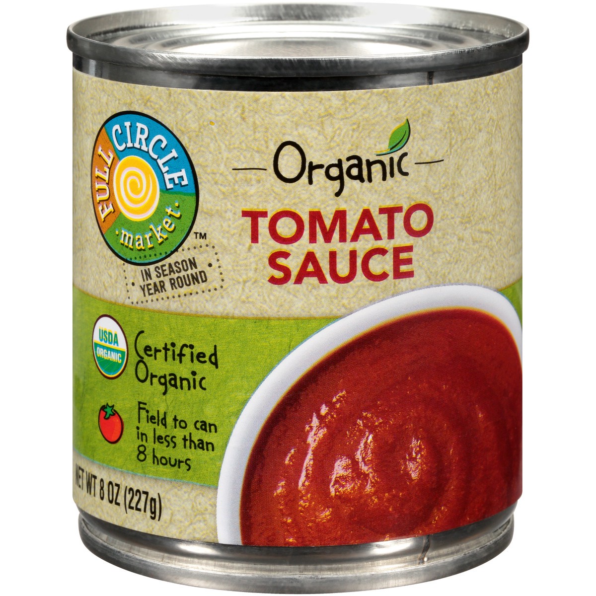 slide 1 of 9, Full Circle Market Tomato Sauce, 8 oz