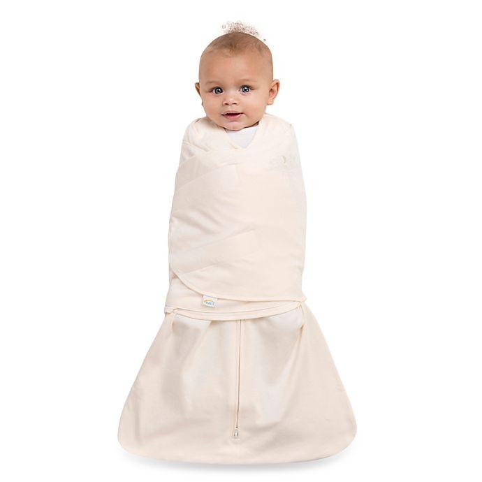 slide 2 of 3, HALO SleepSack Newborn Multi-Way Cotton Swaddle - Cream, 1 ct