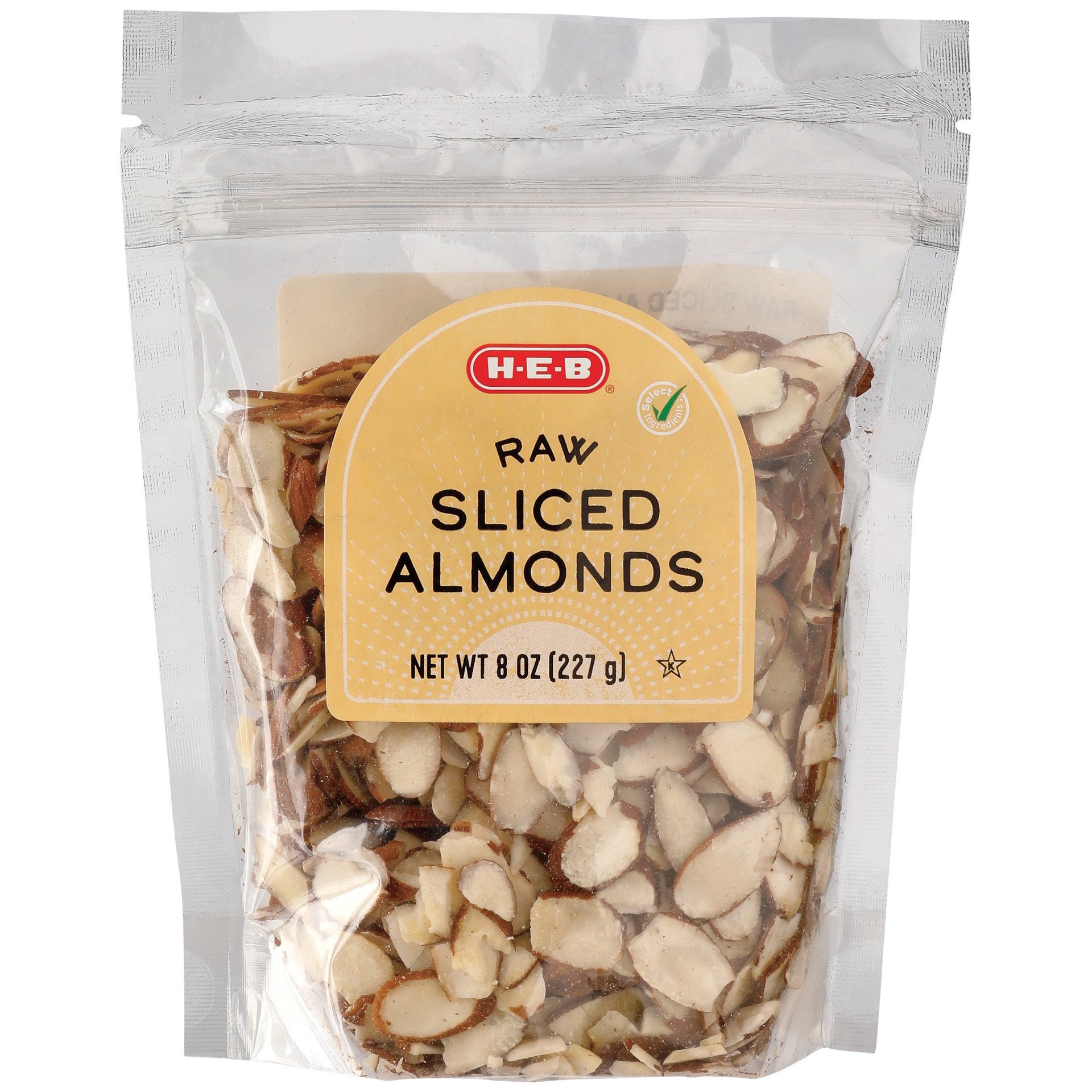 slide 1 of 1, H-E-B Natural Sliced Almonds, 8 oz